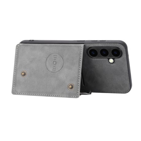 Протиударний чохол Double Buckle для Samsung Galaxy S25 5G - сірий