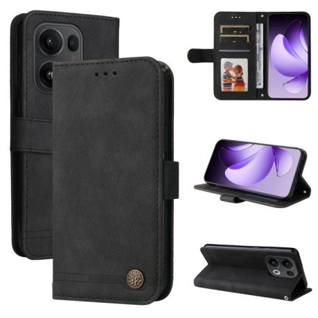 Чехол-книжка Skin Feel Life Tree для OPPO Reno13 Pro Global - черный