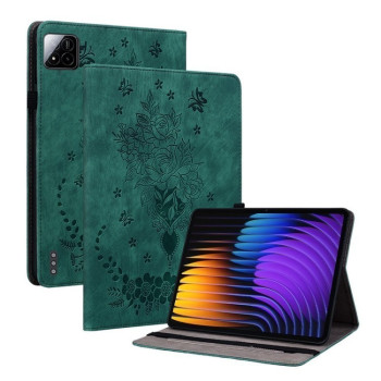 Чохол-книжка Butterfly Rose Embossed для Xiaomi Pad 7 / Pad 7 Pro - зелений
