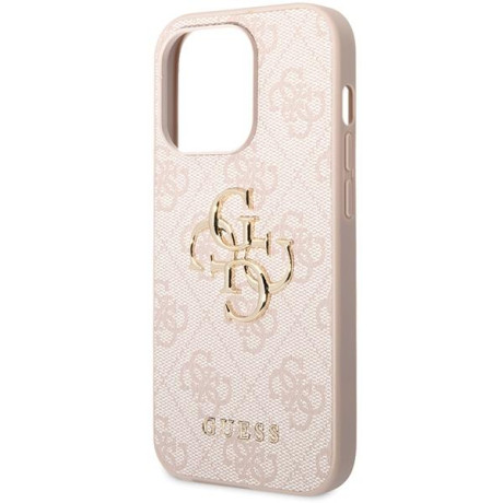 Оригинальный чехол Guess Big Metal для iPhone 15 Pro Max - pink (GUHCP15X4GMGPI)