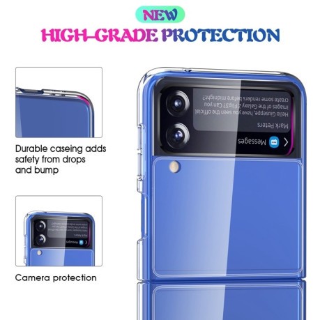 Противоударный чехол Acrylic для Samsung Galaxy Z Flip3 5G - прозрачный
