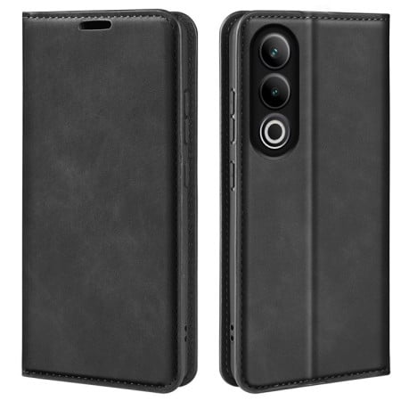 Чехол-книжка Retro Skin Feel Business Magnetic на OnePlus Ace 3V - черный