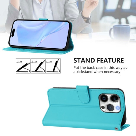 Чохол-книжка Skin Feel S-type для iPhone 16 Pro - синій