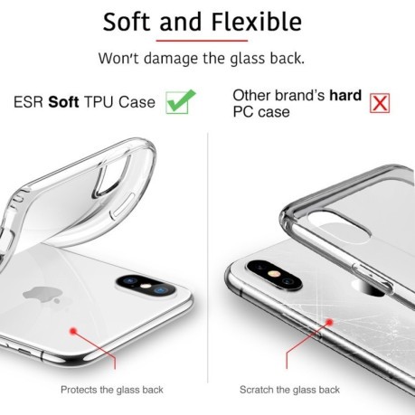 Ультратонкий ударозащитный силиконовый ESR Essential Zero Series  на iPhone XS Max- прозрачный
