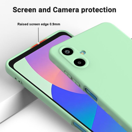 Силіконовий чохол Solid Color Liquid Silicone для Samsung Galaxy M06/F06 5G - зелений