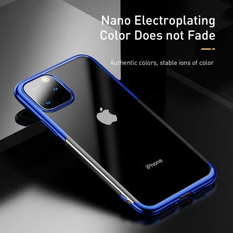 Силіконовий чохол Baseus Shining case на iPhone 11 Pro Max-синій