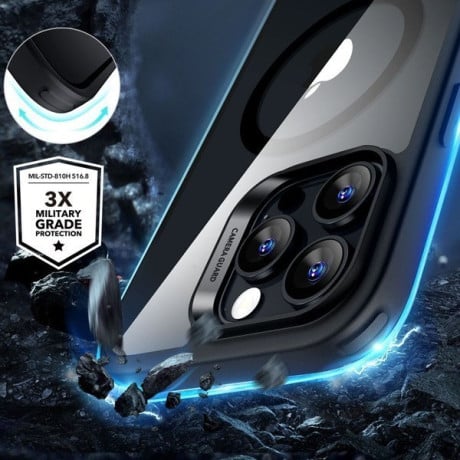 Оригінальний чохол ESR Classic Hybrid Case HaloLock (MagSafe) + Tempered Glass для iPhone 16 Pro - Clear Black