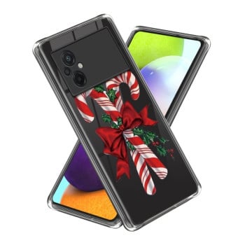Противоударный чехол Christmas Patterned для Xiaomi Poco M5 - Christmas Cane