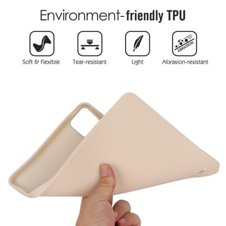 Чехол Oil Spray Skin-friendly TPU Tablet Case для Xiaomi Pad 6 / 6 Pro - Milk White