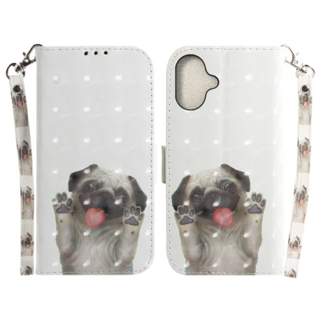 Чохол-книжка 3D Painting для iPhone 16 - Pug