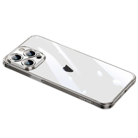 Чохол SULADA TPU Frame + Tempered Glass на iPhone 15 Pro Max - чорний