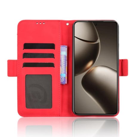 Чехол-книжка Skin Feel Calf на Xiaomi 15T Pro 5G - красный