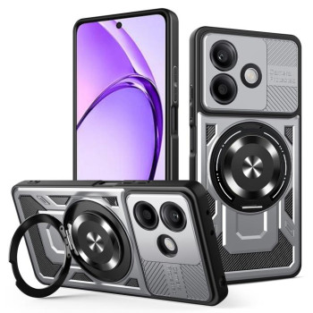 Ударозахисний чохол Armor Rotating Holder MagSafe на OPPO A5 Pro - сірий