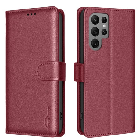 Чохол-книжка RFID Anti-theft Leather  для Samsung Galaxy S25 Ultra 5G - червоний