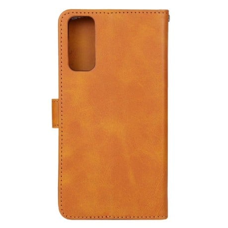 Чехол-книжка EsCase Leather для Vivo Y20 India / Y30 China / iQOO U1X / Y20S / Y12S / Y11S / Y20i / Y20A / Y20G / Y30G / iQOO U3X / Y12s 2021 - коричневый