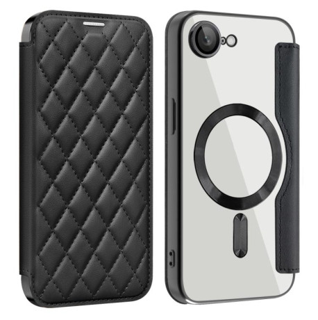 Чехол-книжка Shield MagSafe RFID Anti-theft Leather для  для iPhone 16e - черный