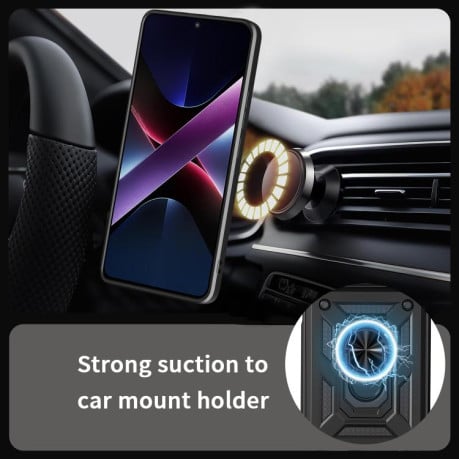 Противоударный чехол Sliding Camshield на OPPO Reno14 F 5G Global - черный