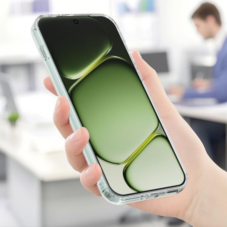 Чехол противоударный Acrylic MagSafe Clear PC Hybrid TPU на Realme 16 Pro+ 5G — прозрачный