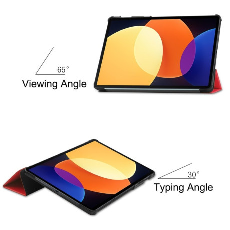 Чохол 3-fold Smart Cover для Xiaomi Pad 5 Pro 12.4- червоний