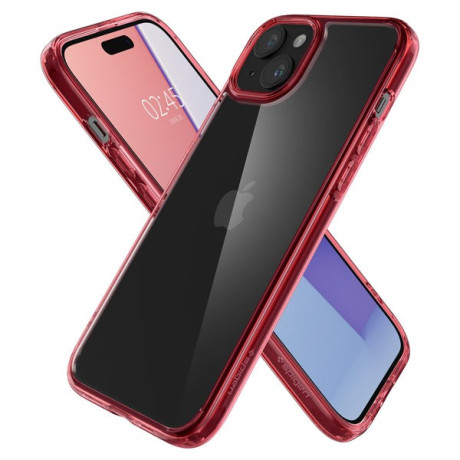 Оригинальный чехол Spigen Ultra Hybrid для iPhone 15 Plus - Red Crystal