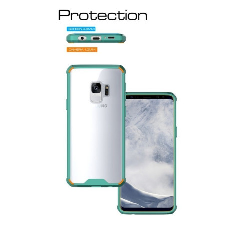 Противоударный чехол на Samsung Galaxy S9/G960  Armor Protective Back Cover Case зеленый