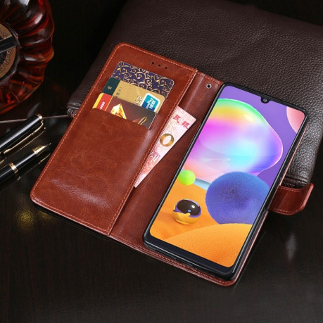 Чехол-книжка idewei Crazy Horse Texture  на Samsung Galaxy Galaxy A31 - черный