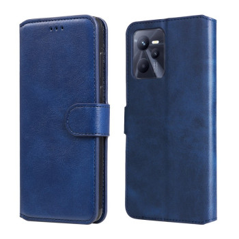 Чохол-книжка Classic Calf Texture для Realme C35 - синій