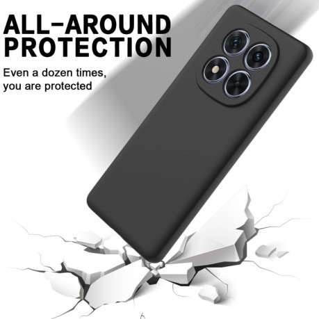 Силіконовий чохол Solid Color Liquid Silicone на Xiaomi Redmi Note 14 Pro+ 5G - чорний