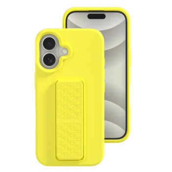 Силиконовый чехол Liquid Silicone Holder на iPhone 16 - желтый