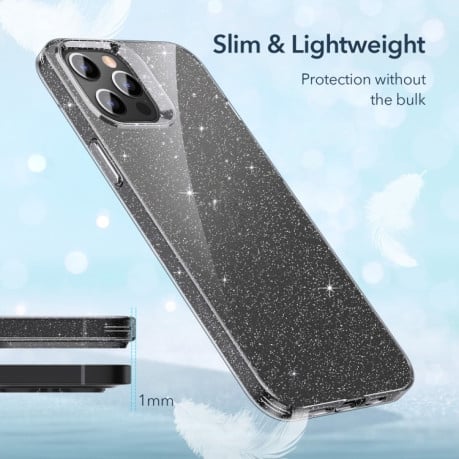 Противоударный силиконовый чехол ESR Shimmer Series для iPhone 12 Pro Max - прозрачный