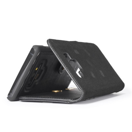 Кожаный чехол-книжка DG.MING Crazy Horse Texture со встроенным магнитом на Samsung Galaxy Note 9 черный