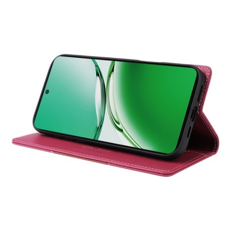 Чехол-книжка GQUTROBE G01 RFID Anti-theft Leather  для OPPO Reno12 F/12FS - красный