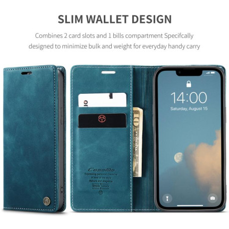 Чохол-книжка CaseMe-013 Multifunctional на iPhone 16e - синій
