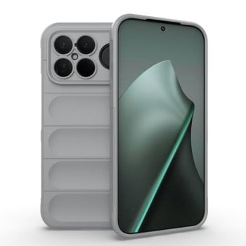 Силиконовый чехол Magic Flannel на Xiaomi Redmi K90 Pro Max/Poco F8 Ultra — серый