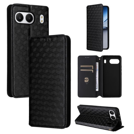 Чохол-книжка Cubic Grid Calf Texture для OnePlus Nord 4 - чорний