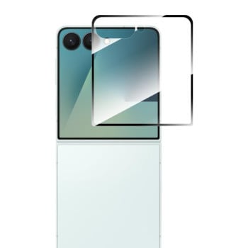 Защитное стекло ENKAY Hat-Prince Full Glue из алюмосиликатного стекла на Samsung Galaxy Flip 7 - черное