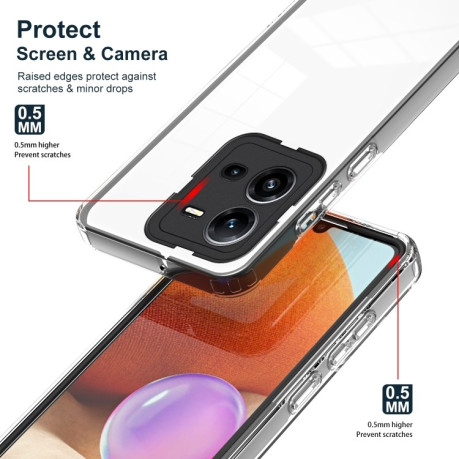Противоударный чехол Clear Color Frame для Vivo V25 5G / V25e 4G - черный