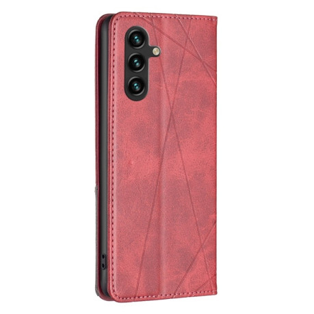 Чехол-книжка Rhombus Texture для Samsung Galaxy A15 - красный