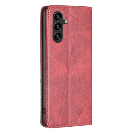 Чехол-книжка Rhombus Texture для Samsung Galaxy A56 5G - красный
