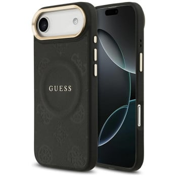 Оригінальний чохол Guess Peony Hot Stamp з MagSafe на iPhone Air - Black