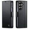 Чехол-книжка CaseMe 023 Butterfly Buckle Litchi Texture RFID Anti-theft Leather для Samsung Galaxy Fold 7 - черный