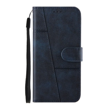 Чехол-книжка Stitching Calf Texture для Samsung Galaxy S21 FE - синий