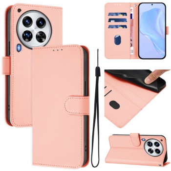 Чехол-книжка с мягким покрытием (Skin Feel) со шнурком на Tecno Camon 30 Premier 5G — розовый