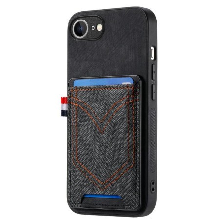 Чохол Denim Texture Leather Skin на iPhone 16e - чорний