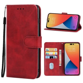 Чохол-книжка EsCase Leather для iPhone 14 Pro - червоний