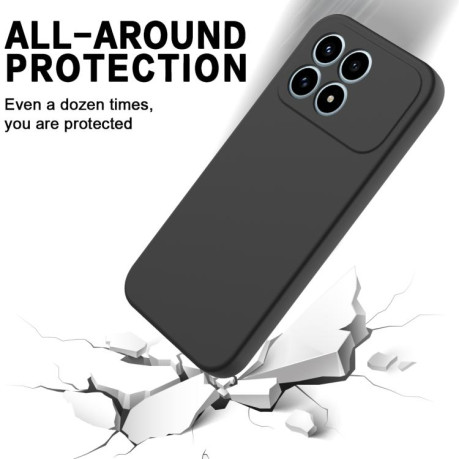 Силиконовый чехол Solid Color Liquid Silicone на Xiaomi Redmi K90 / Poco F8 Pro — чёрный