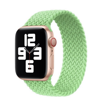 Ремінець Nylon Single-turn Braided для Apple Watch 10 42mm/Series 8/7 41mm / 40mm / 38mm - зелений
