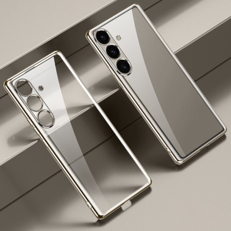 Чохол SULADA Electroplating Frosted TPU на Samsung Galaxy S25 5G - сірий