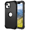 Противоударный Чехол Dropproof 3 in 1 Silicone sleeve для iPhone 14 - черный