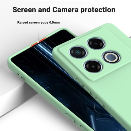 Силиконовый чехол Solid Color Liquid Silicone на Infinix GT 20 Pro - зеленый